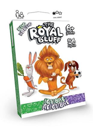 Карточная игра "the royal bluff" съедобное-несъедобное, на украинском языке, 42 карточки, rbl-02-01u