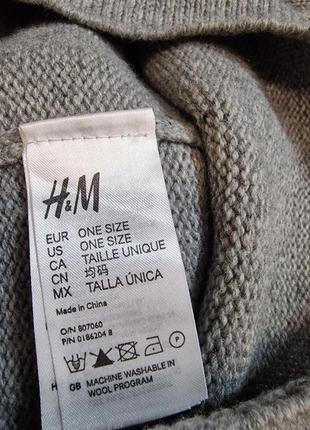 Стильна шапка h&m, 52% вовна5 фото