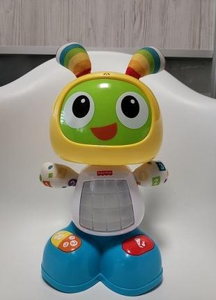 Игрушка fisher-price обучающий интерактивный робот бибо на украинском языке1 фото