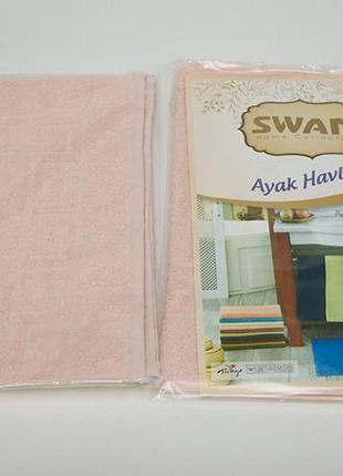 Килимок для ніг бавовняний gulcan swan 50х70см, 3126_swan_solmon