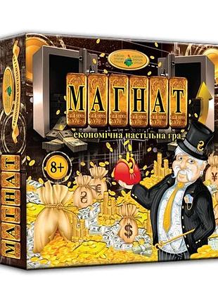 Настільна гра енергія плюс "магнат", картки, фішки, 82227