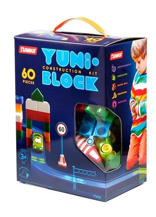 Конструктор дитячий юніка "yuni-blok", 60 деталей, 71412