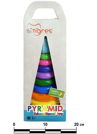 Іграшка розвиваюча пірамідка люкс, wader, 39372
