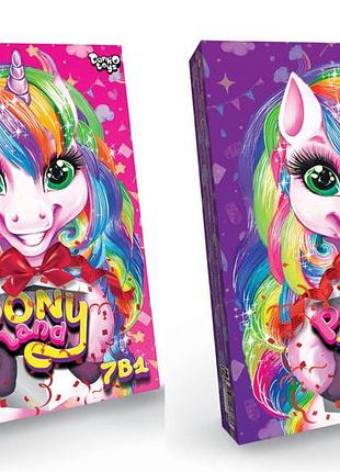 Креативное творчество "pony land 7 в 1" рус/укр., pl-01-01