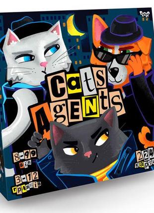 Дитяча розважальна настільна гра danko toys cats agents, g-ca-01-01u