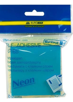 Блок для заметок ukraine 76х76мм, 300 листов, неон (2 цвета х 150 листов), bm.2340-98