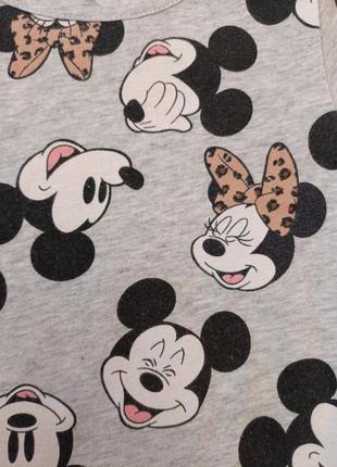 Хлопковое платье с mickey mouse minnie mouse от h&m 3