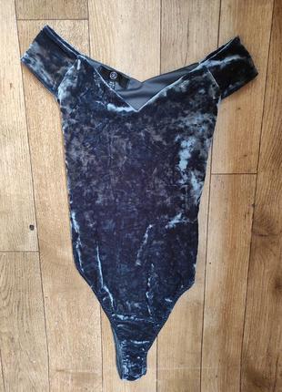 Боди бархатной ткани