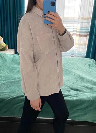 Рубашка оверсайз zara
