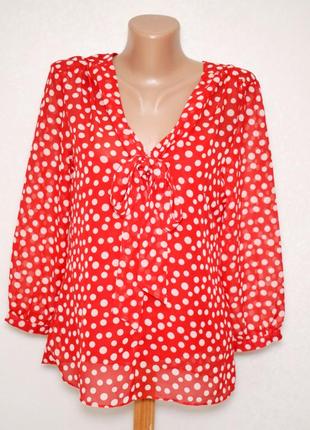 Шифоновая блуза с маечкой внутри papaya размер s