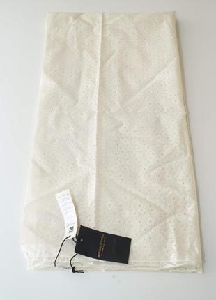 Женский летний платок maison scotch белого цвета, с перфорацией.2 фото