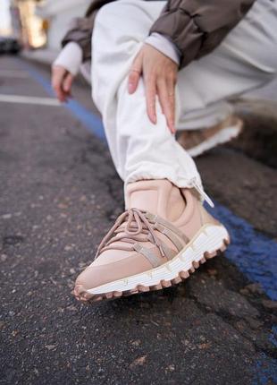 Кроссовки женские leather&nbsp;beige