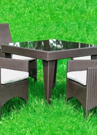 Садовый комплект из ротанга монко мидл