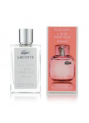 Женский парфюм lacoste eau de lacoste l.12.12 pour elle sparkling (лакоста спарклинг) 60 мл.