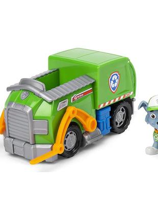 Игровой набор paw patrol rocky's recycle truck щенячий патруль мусоровоз-трансформер рокки