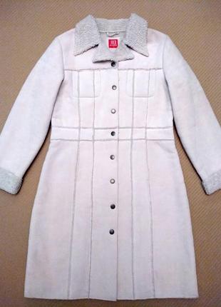 Винтажная дубленка из 90 х .  пальто на меху . пальто дубленка . демисезонное пальто . винтаж .6 фото