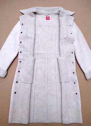 Винтажная дубленка из 90 х .  пальто на меху . пальто дубленка . демисезонное пальто . винтаж .7 фото