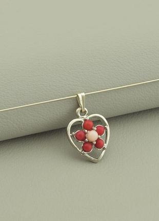 112549 кулон корал 18х14мм.