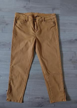 Качественные женские брюки / джинсы горчичного оттенка / оригинал / франция/ штаны