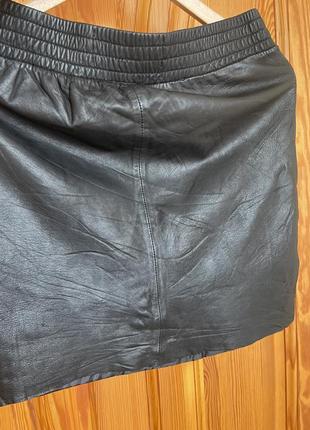 Шикарная кожаная юбка юбка goosecratf s-m7 фото