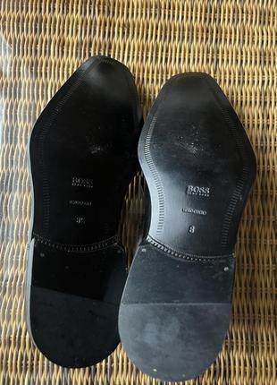 Шкіряні туфлі hugo boss оригінальні чорні6 фото