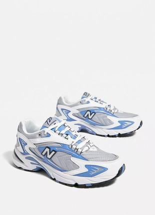 Женские демисезонные кожаные кроссовки new balance 725.цвет синий с белым