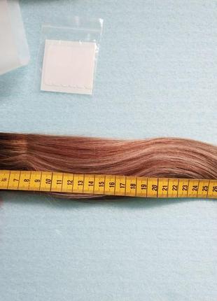Женские ленты, тейпы, волосы для наращивания 20шт. пепельный омбре #3.8.24 laavoo