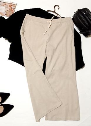 Лляні кюлоти бриджі укорочені штани