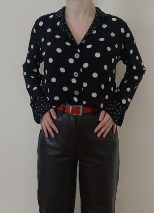 Стильная рубашка в горох от new look