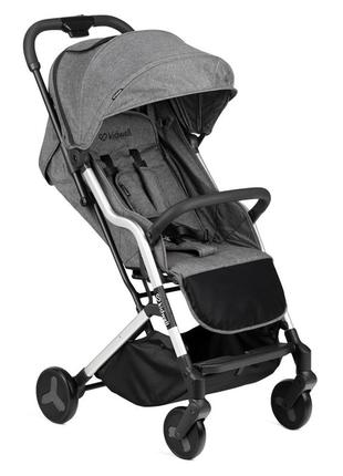 Дитяча прогулянкова коляска kidwell mavero silver/black