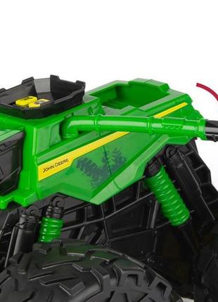 Іграшковий комбайн john deere kids monster treads з молотаркою і великими колесами (47329)6 фото