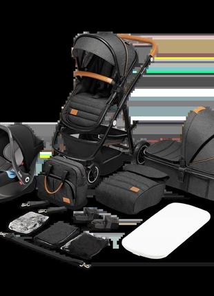 Универсальная коляска 3 в 1 lionelo amber grey graphite