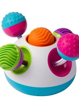 Погремушка-шар сенсорная лаборатория fat brain toys klickity (f149ml)