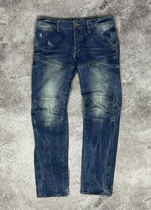 Gstar raw motorcycle 3d low tappered джинсы мотоцыклетные джи-стар байкерские