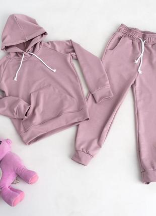 Спортивный костюм из двухнитки на девочку 8-12 лет