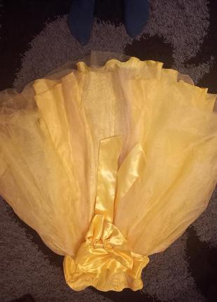 Жовта пишна сукня2 фото