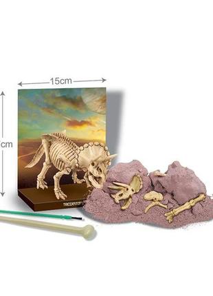 Набір для розкопок 4m скелет трицератопса (00-03228)7 фото