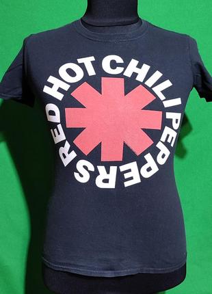 Винтажная музыкальная футболка gildan red hot chili peppers, размер s