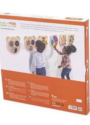 Бизиборд viga toys кольорові візерунки (44552fsc)4 фото