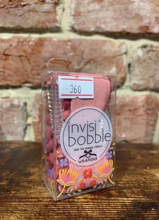 Резинка з стрічкою invisibobble invisibobble wrapstar flores & bloom