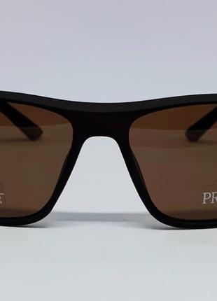 Чоловічі в стилі prada сонцезахисні окуляри коричневі матові поляризовані2 фото