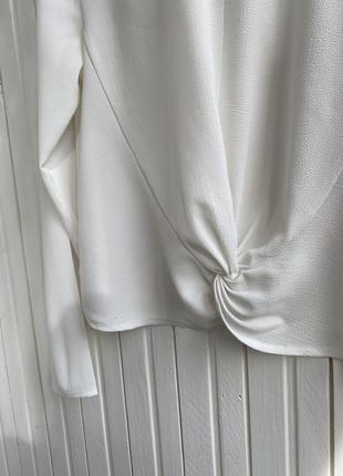 Блуза белая с узлом asos2 фото
