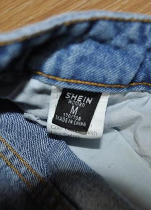 Сині джинси прямого крою від shein6 фото