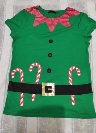 Карнавальная футболка primark Эльфет, гном размер 36-38