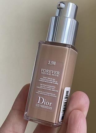 Diorskin forever natural nude тональная основа для лица 3,5n