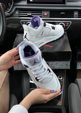 Кроссовки air jordan 4 metallic purple2 фото