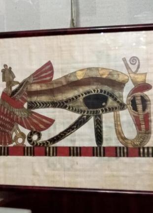 Папирус оригинальный под стеклом в рамке египет2 фото