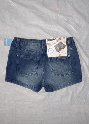 152, джинсовые шорты легкие pepperts, германия5 фото