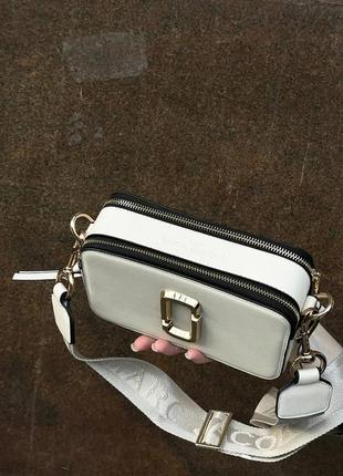 Сумка marc jacobs logo light beige8 фото