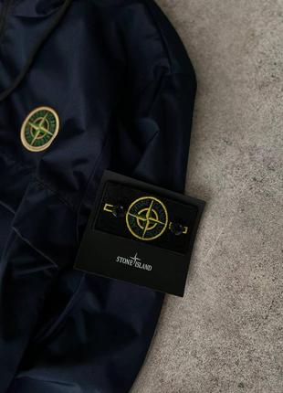 Брендовая мужская ветровка/качественная ветровка stone island в темно-синем цвете на каждый день6 фото